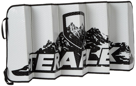 TERAFLEX 5028702 JL | JT: TeraFlex Windshield Sunshade w/out ADAS, Black, Silver