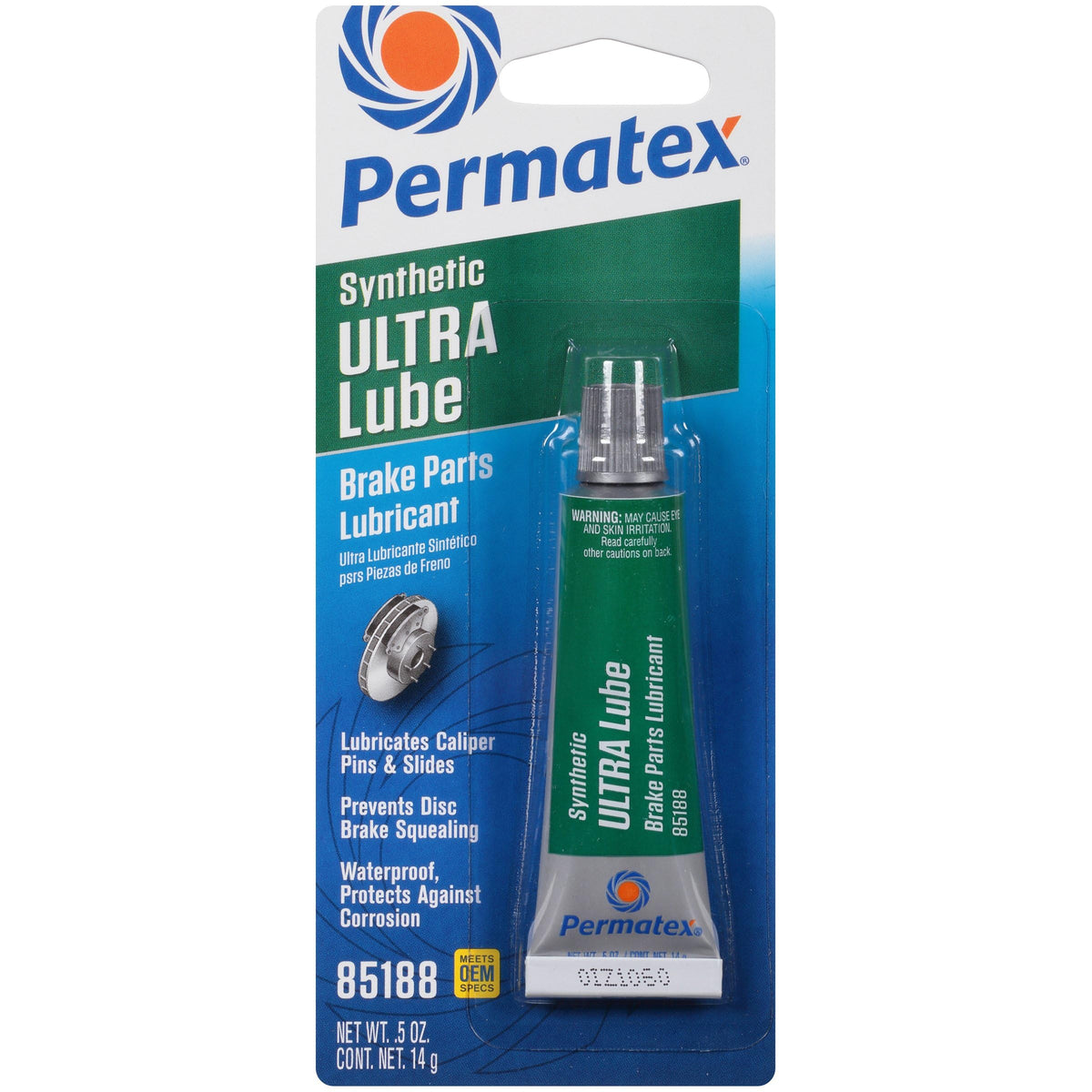 PERMATEX 85188 Permatex 85188 Ultra Disc Brake Caliper Lube, 0.5 oz.