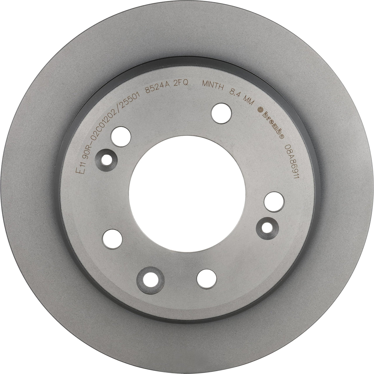 BREMBO 08A86911C02 Brembo 08.A869.11 UV Coated solid Rear Brake Rotor HYUNDAI/HYUNDAI (BEIJING)/KIA/KIA (DYK) OE# 584111H100