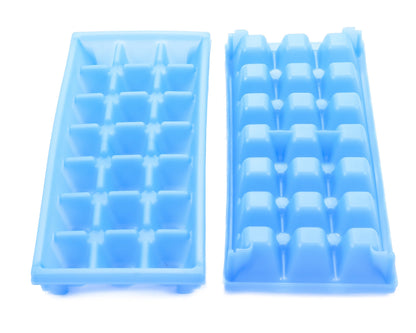 CAMCO 44100 Camco Stackable Miniature Ice Cube Tray for Compact Spaces, 2-Pack (44100), Blue