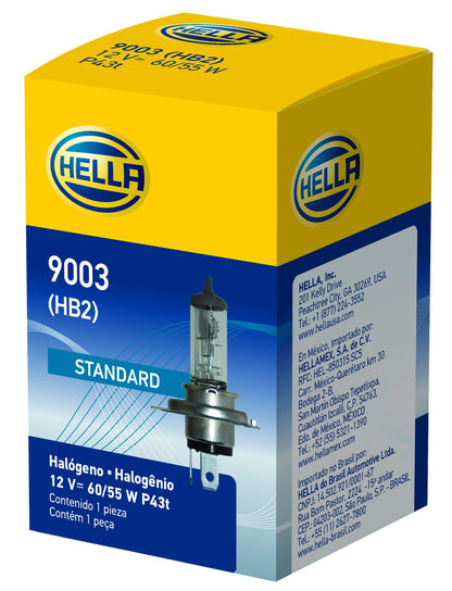 HELLA 9003 HELLA 9003 Standard Halogen Bulb, 12 V, 60/55W, Clear, Standard - 60/55W
