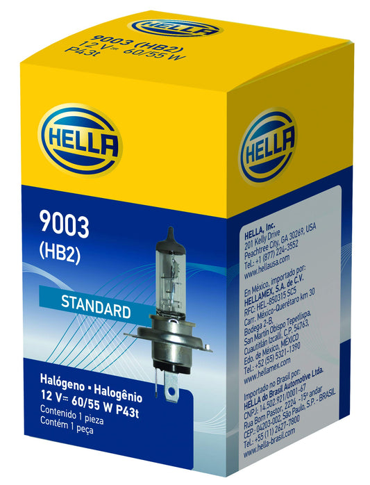 HELLA 9003 HELLA 9003 Standard Halogen Bulb, 12 V, 60/55W, Clear, Standard - 60/55W