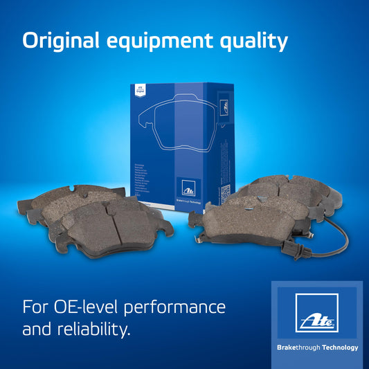 ATE Original Semi-Metallic Rear Disc Brake Pad Set 607259 for Mercedes-Benz