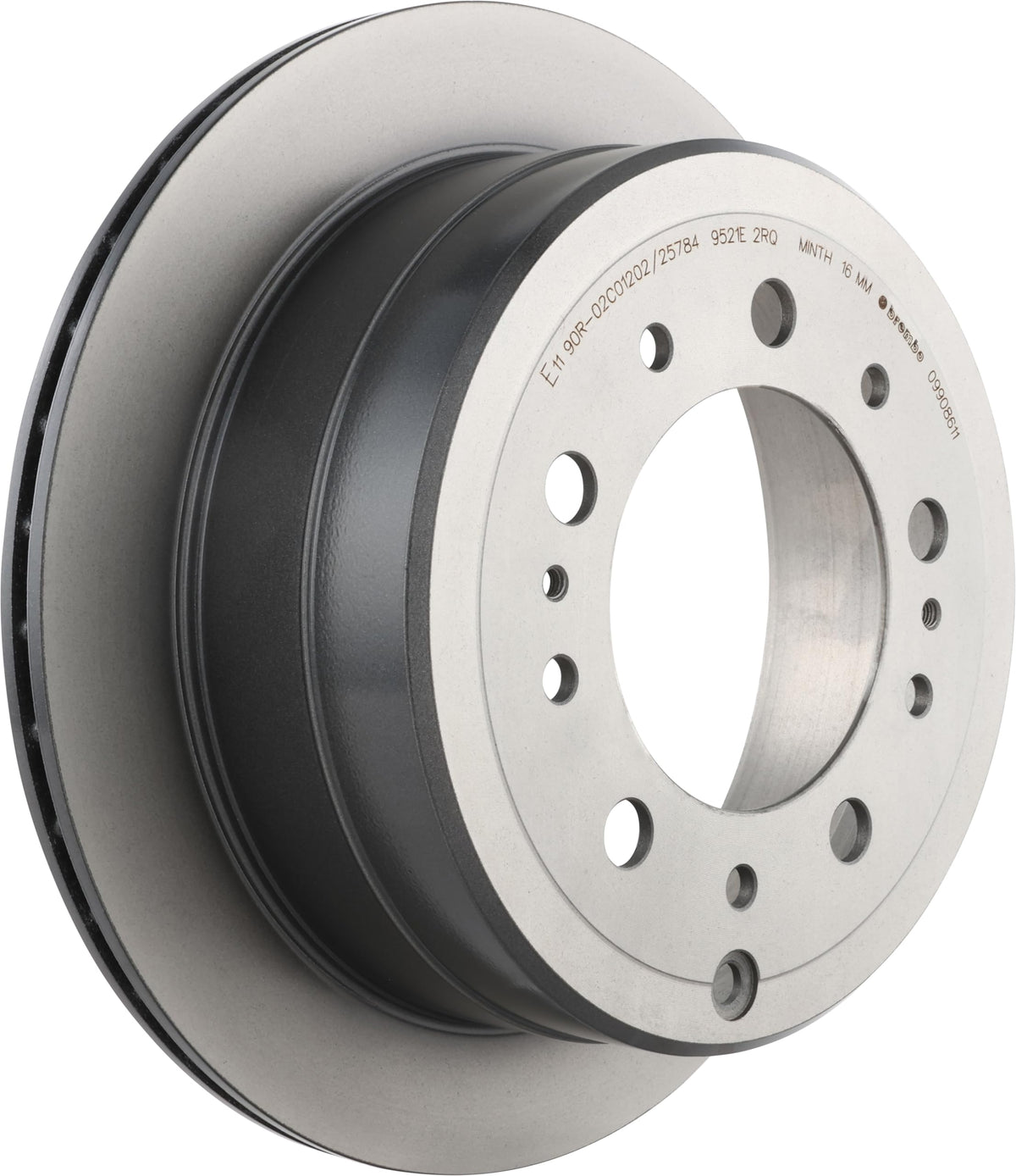 BREMBO 09908611C02 Brembo 09.9086.11 UV Coated vented Rear Brake Rotor LEXUS/TOYOTA/TOYOTA (FAW) OE# 4243160281