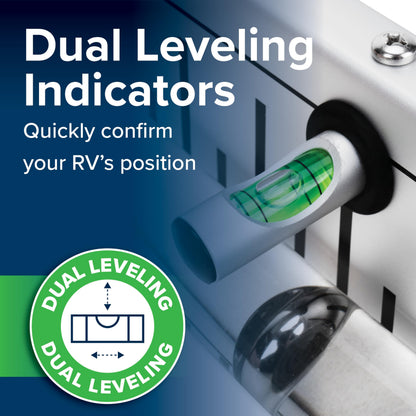 CAMCO 25563 Camco Camper/RV AccuLevel - Features Front to Back and Side to Side RV Leveling - Easy to Install (25563)