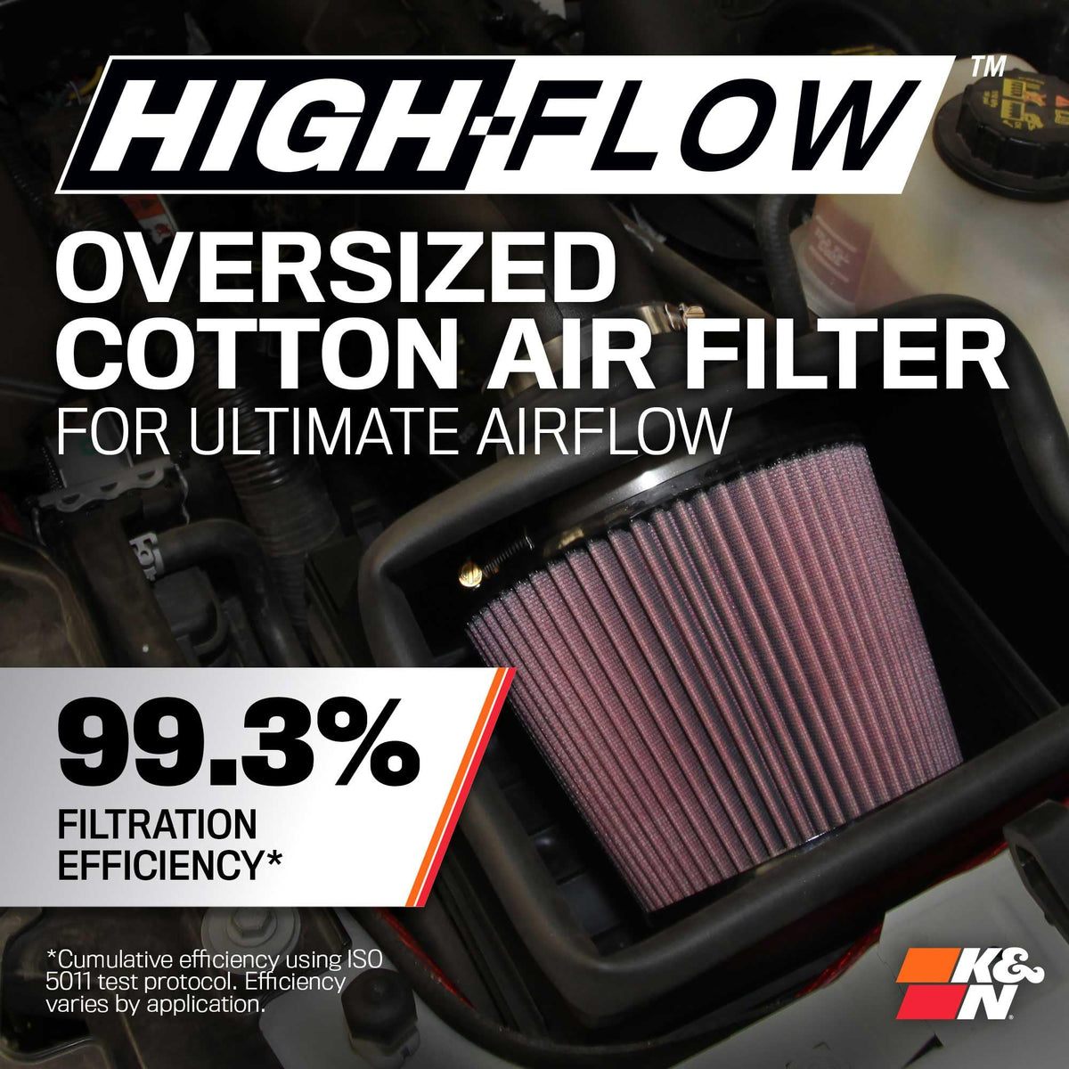 K&N FILTER 57-2546-1 K&N Cold Air Intake System: High-Flow Air Filter, Increase Performance & Towing: Compatible with 2003-2007 Ford: Excursion, F250, F350, F450, 57-2546-1