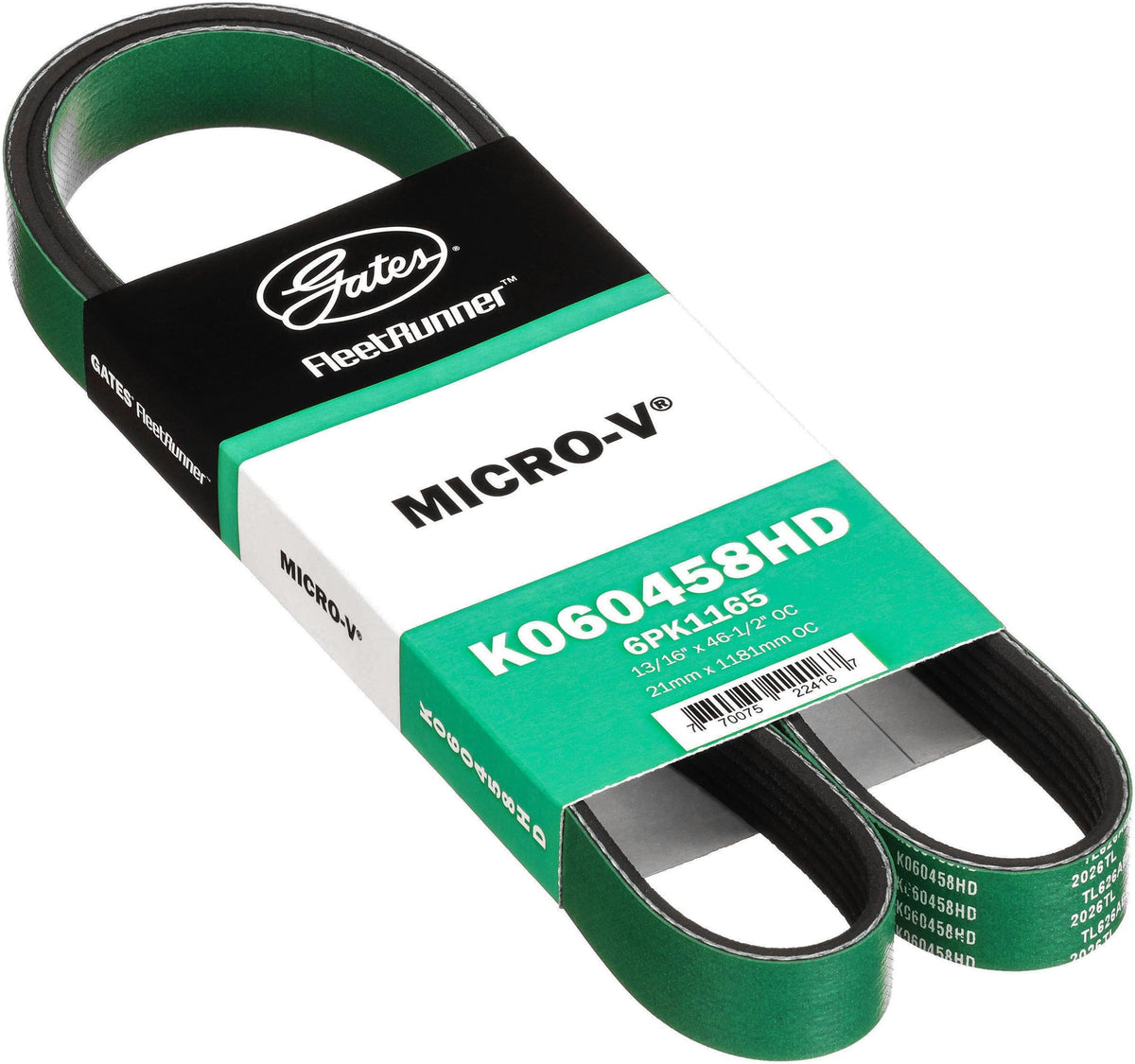Gates K060458HD V-RIBBED BELT (HEAVY DUTY