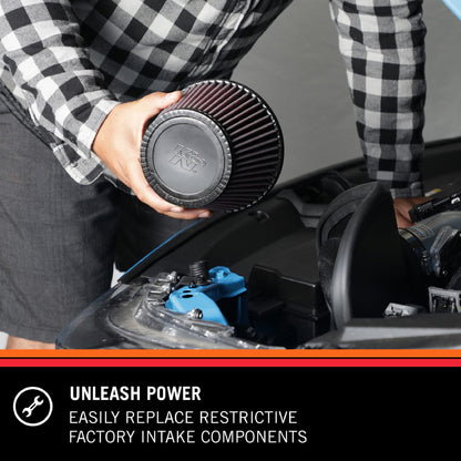 K&N FILTER 62-1370 K&N Vent Air Filter/Breather: High Performance, Premium, Washable, Replacement Engine Filter: Flange Diameter: 1 In, Filter Height: 1.5 In, Flange Length: 0.625 In, Shape: Breather, 62-1370
