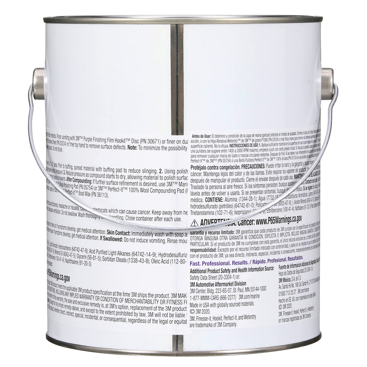 3M 06025 3M Marine High Gloss Gelcoat Compound, 06025, 10 lb, White