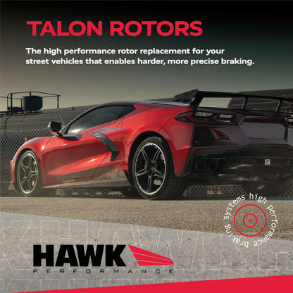 Hawk HTC5357 Performance Cross-Drilled and Slotted Talon