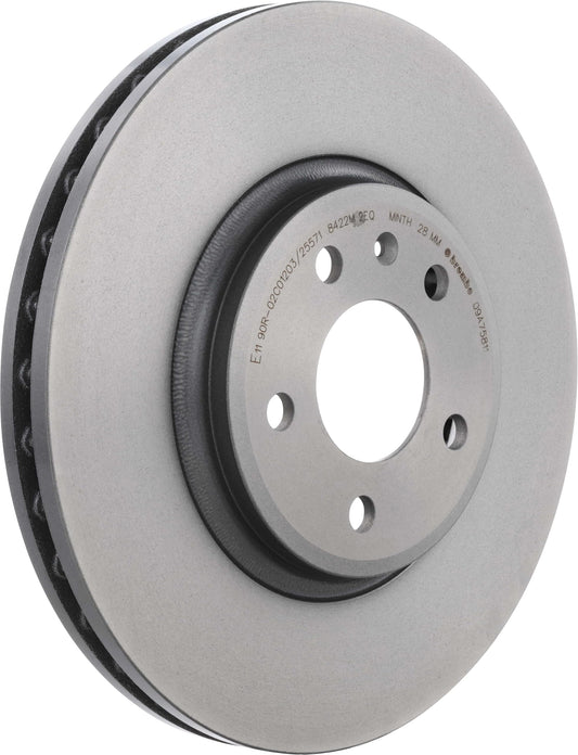 BREMBO 09A75811C02 Brembo 09.A758.11 UV Coated Pillar Vented Front Brake Rotor AUDI/AUDI (FAW) OE# 8K0615301A