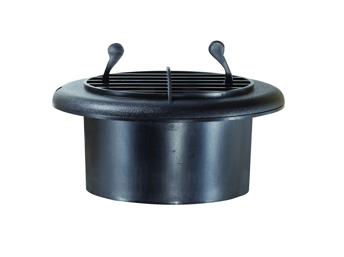 RV DESIGNER H815 RV Designer H815, 4" ProVent Dampered Vent Register, Furnace/AC Vent, Black