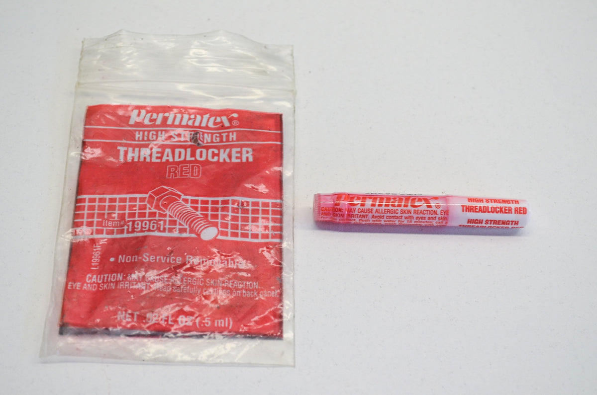 PERMATEX 19961 Permatex 19961 High Strength Red Threadlocker, .5 ml Polybag