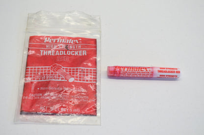 PERMATEX 19961 Permatex 19961 High Strength Red Threadlocker, .5 ml Polybag