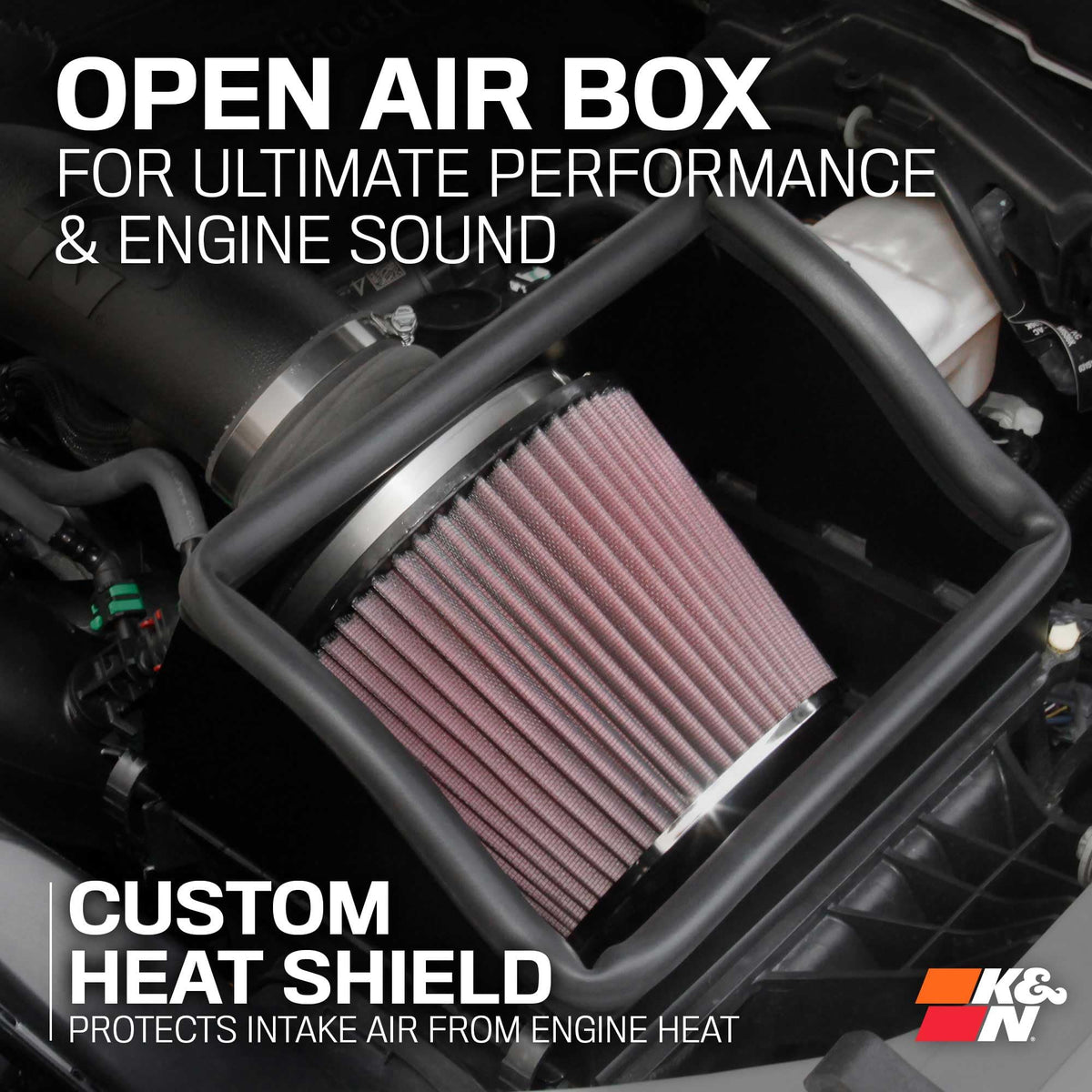 K&N FILTER 63-2599 K&N Cold Air Intake System: High-Flow Air Filter, Increase Performance & Towing: Compatible with 2017-2026 FORD/LINCOLN: Expedition, F150, F150 Raptor, Navigator, 63-2599