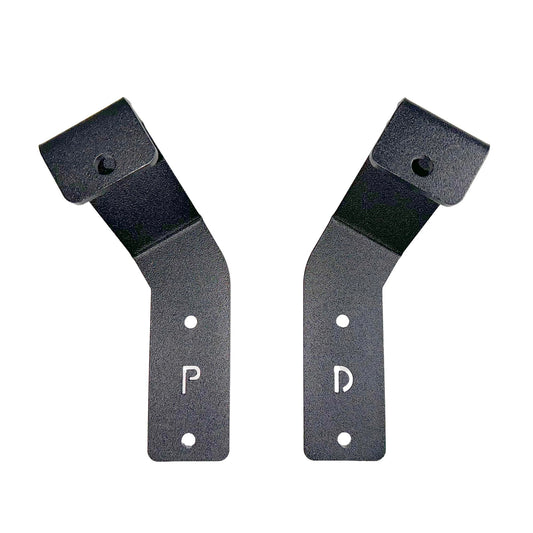 GO RHINO 732275T Go Rhino! XE Hood Hinge Cube Light Mount | Mild Steel, Textured Black | 732275T | Fits 2021-2023 Ford Bronco Sport