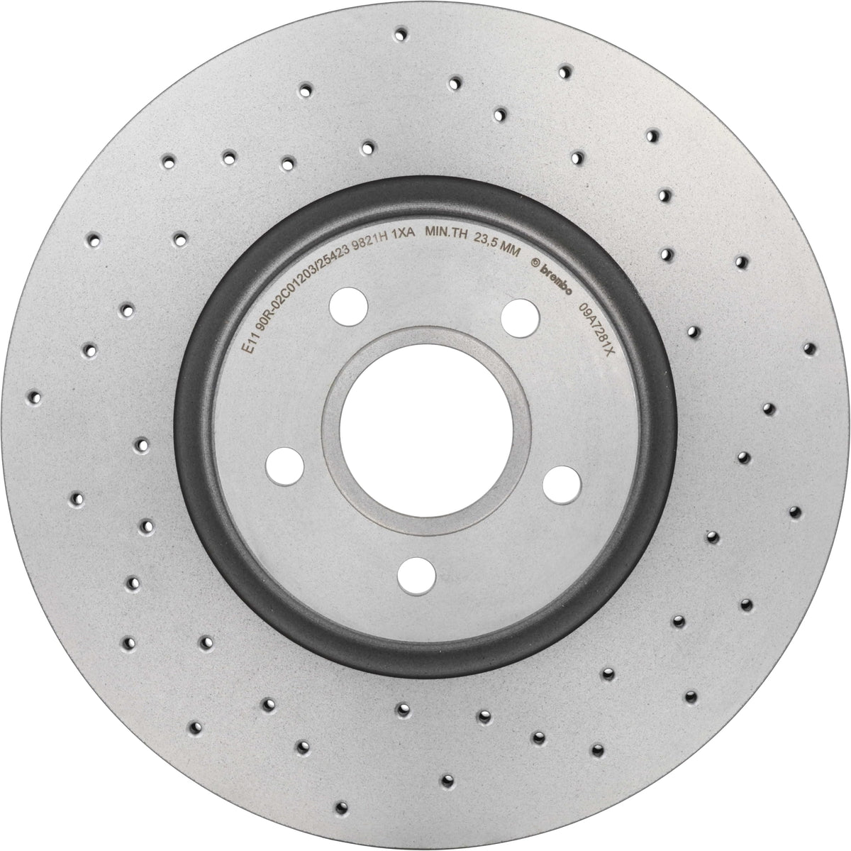 BREMBO 09.A728.1X Brembo 09.A728.1X Xtra UV Coated vented drilled Front Brake Rotor FORD/VOLVO/VOLVO (CHANGAN) OE# 1384290