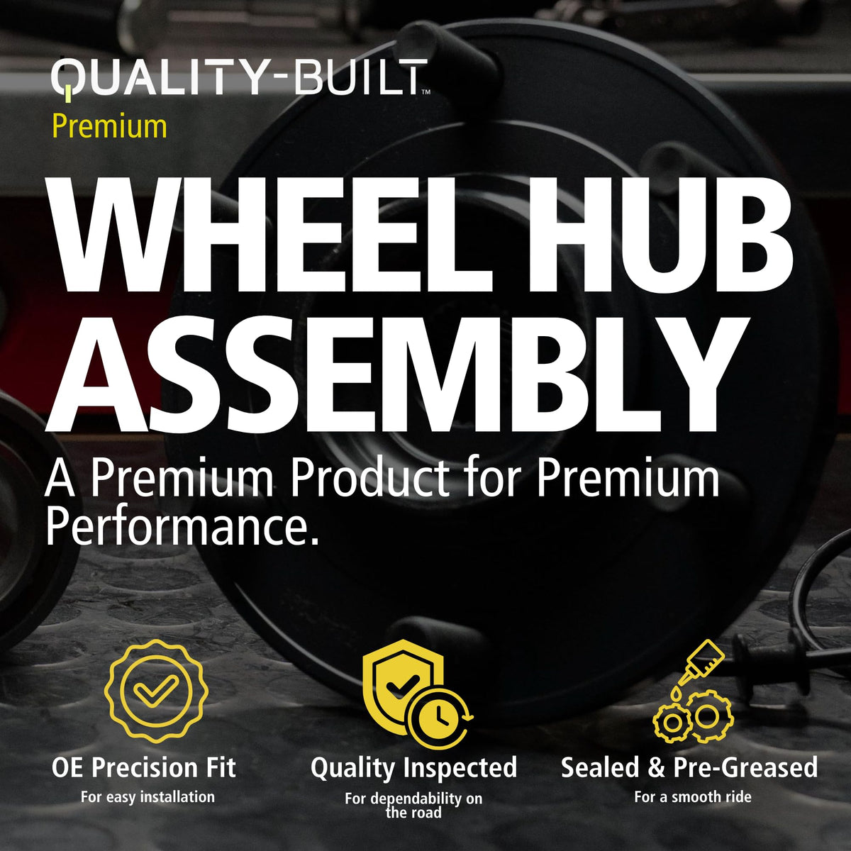 MPA WH513264 Quality-Built Premium Front Wheel Hub and Bearing Assembly WH513264 - Compatible with 2007-2010 Chrysler/Dodge (Avenger,Sebring)