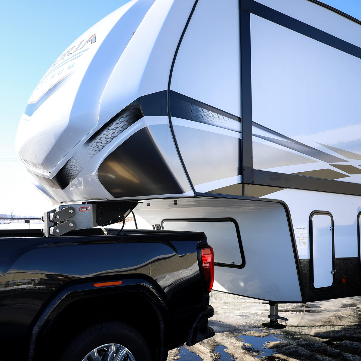 GEN-Y HITCH GH-8040 GEN-Y Hitch GH-8040 Executive Torsion-Flex King Pin Fifth Wheel Box, 1.5K - 3.5K Pin Weight, 21K Towing - Check Fitment Chart