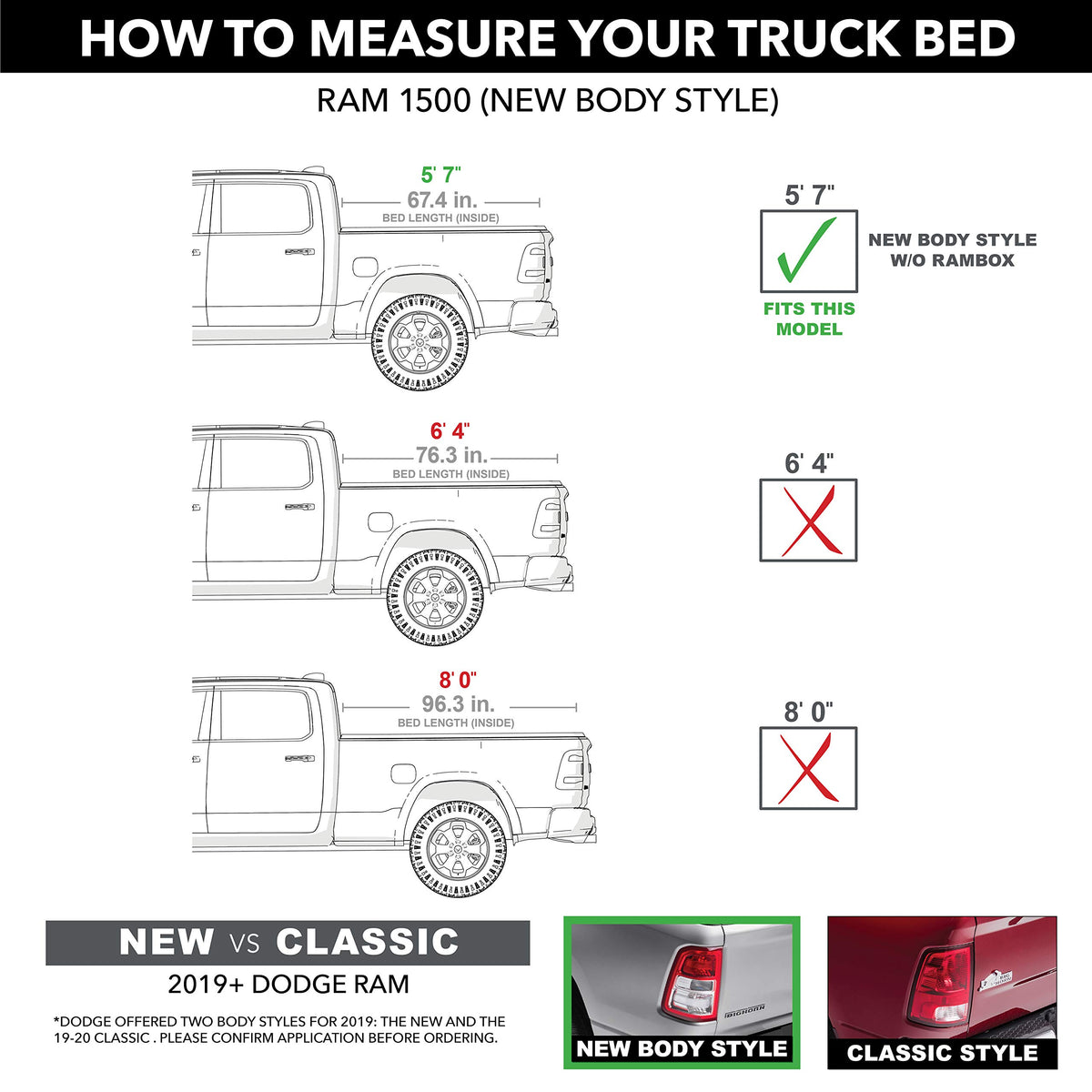 Retrax T-60243 RealTruck Retrax RetraxONE XR Retractable Truck Bed Tonneau Cover – T-60243 – Fits 2019 - 2025 Dodge Ram 1500, Does Not Fit w/ Multi-Function (Split) Tailgate 5' 7" Bed (67.4")