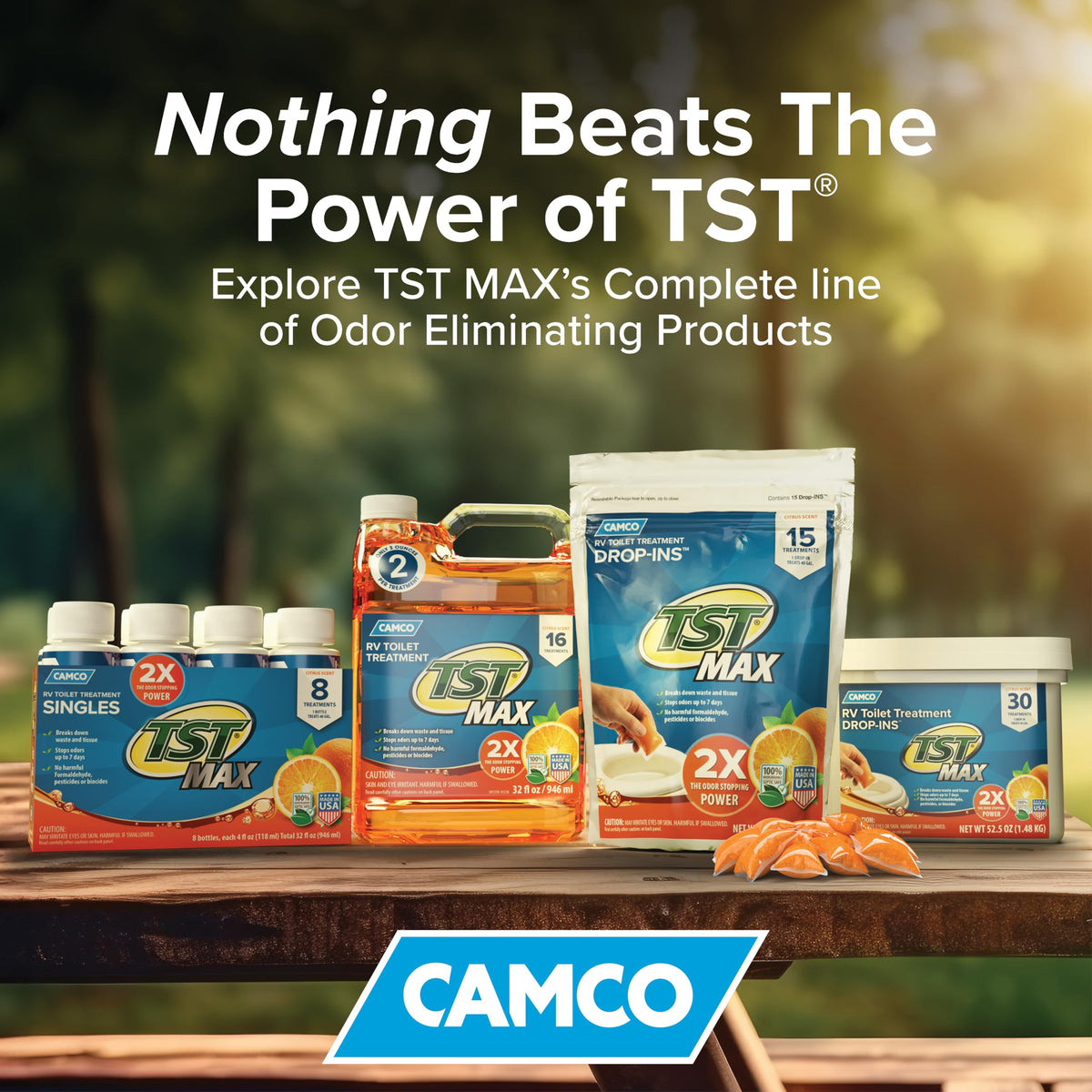 CAMCO 41553 Camco TST MAX RV Toilet Treatment Drop-INs - Lavender 30-pk Made in the USA