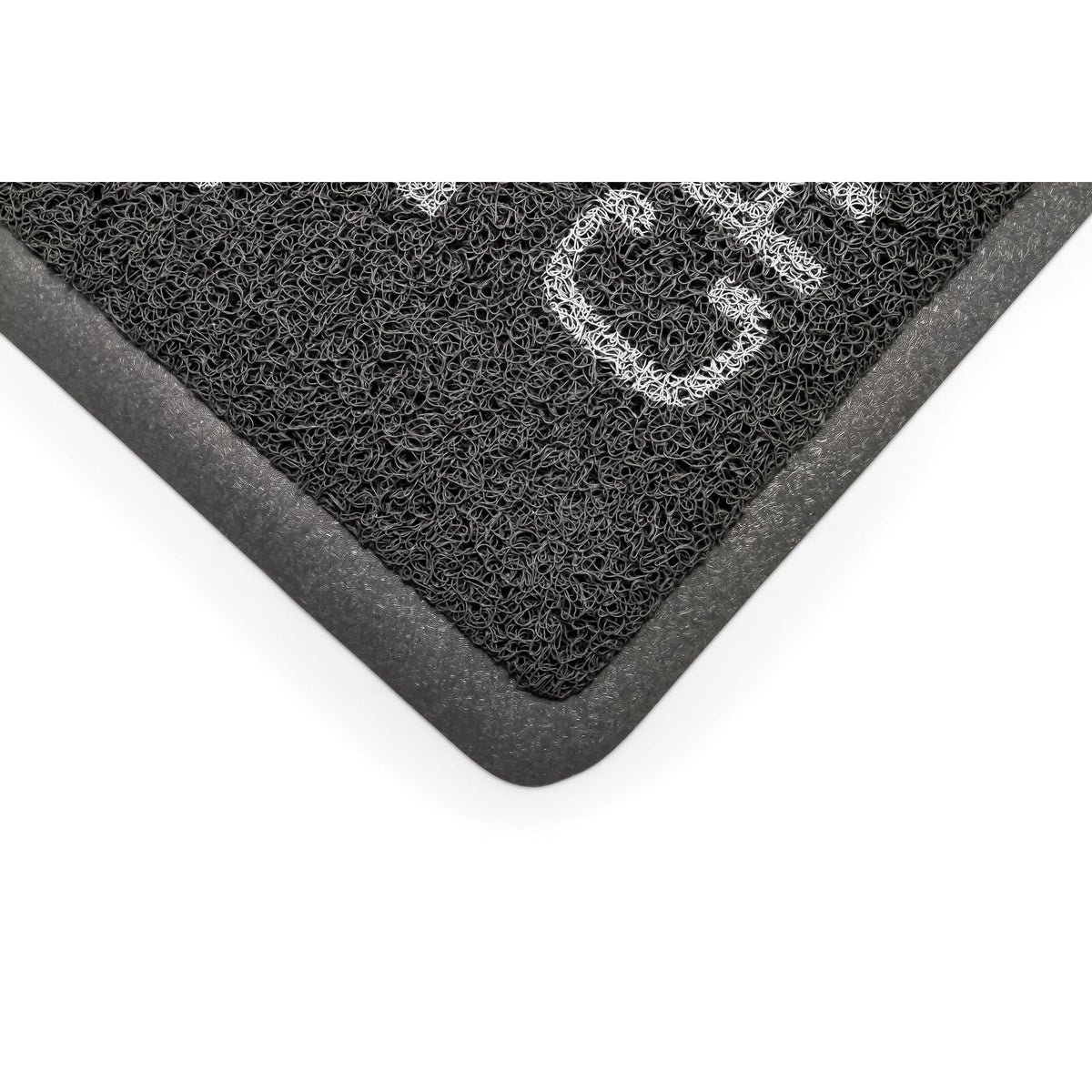 CAMCO 53200 Camco Life is Better at The Campsite Scrub Mat - 26.5" by 15" - Non-Slip Backing - Gray/White - 53200