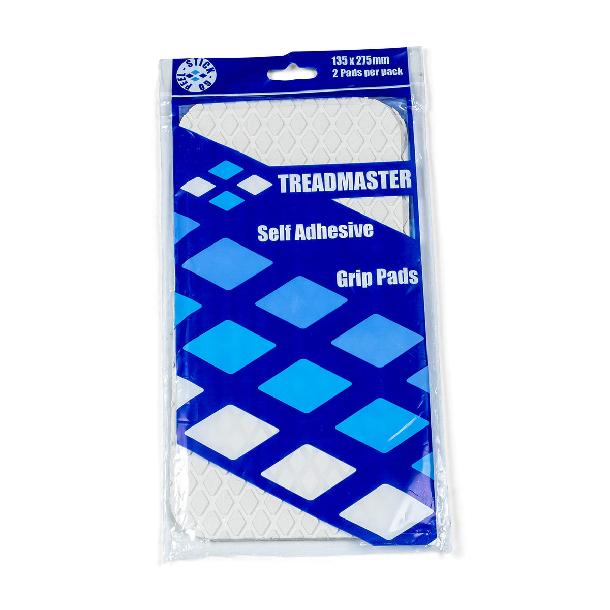 LEWMAR JWTU200023 Lewmar Treadmaster Diamond Step Pad, Size 1, Measures 10-34" W x 5-1/4" D, self-Adhesive Backing, Chemical Resistant Nitrite PVC Construction, 2 Pack, White Sand - 2020212501