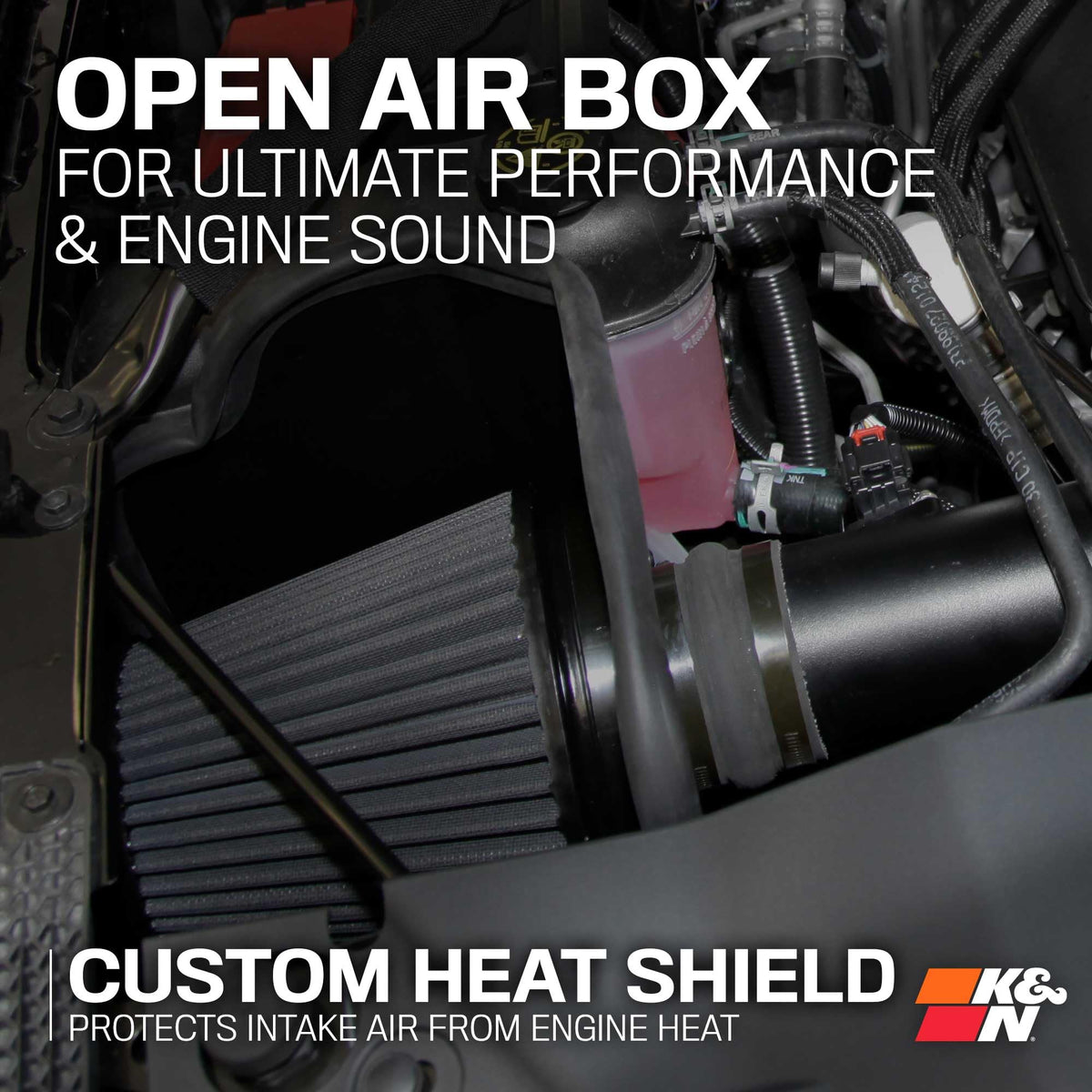 K&N 71-3082 Cold Air Intake System: Dry-Flow Air Filter