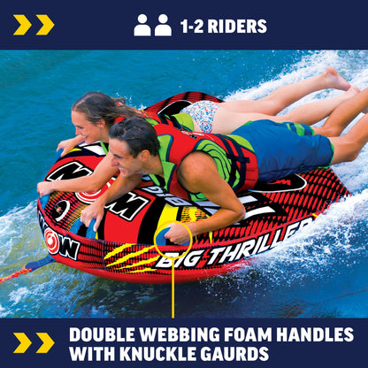 WOW SPORTS 18-1010 WOW Sports Thriller Towable Deck Tube - 1-2 Person