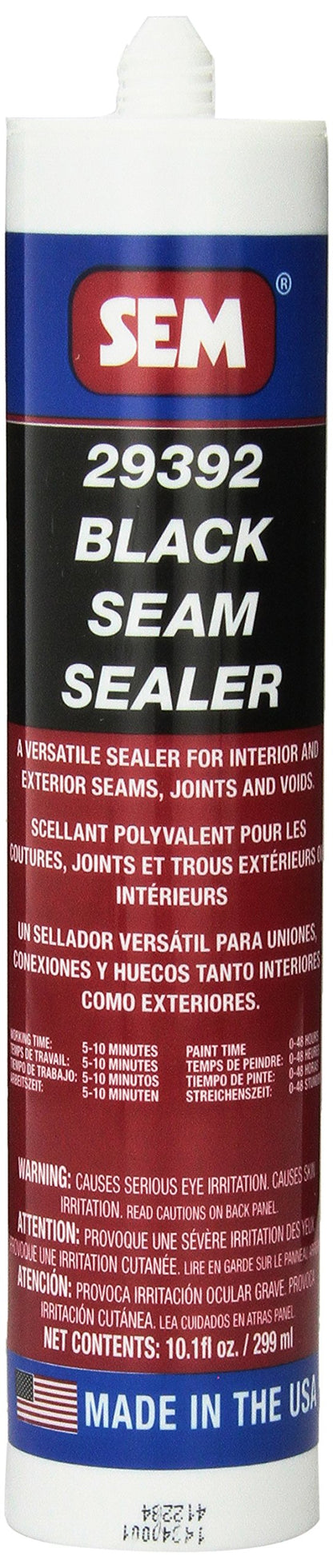 SEM PRODUCTS 29392 SEM 29392 Black Seam Sealer - 10.1 fl. oz.