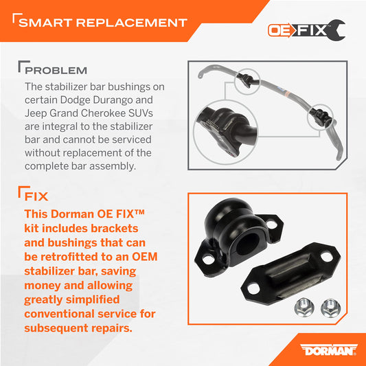Dorman 928-581 Front Suspension Sway Bar Bracket Kit