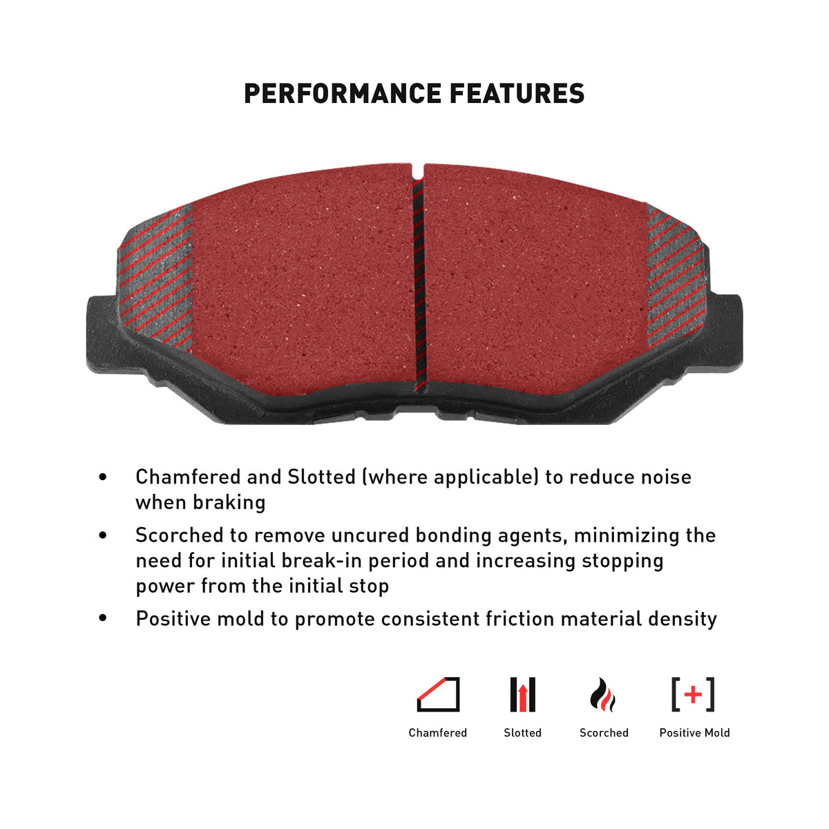 Dynamic Friction 4000-0700-00 DFC Front 4000 HybriDynamic Brake Pads