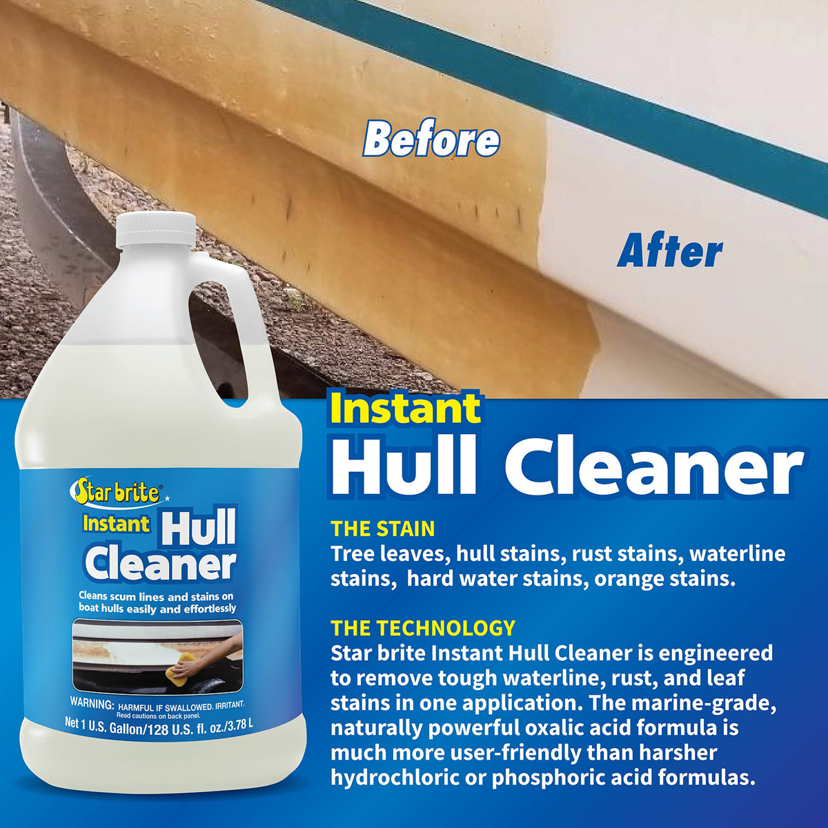 STAR BRITE 081700NC Star Brite 081700NC HULL CLEANER GAL.