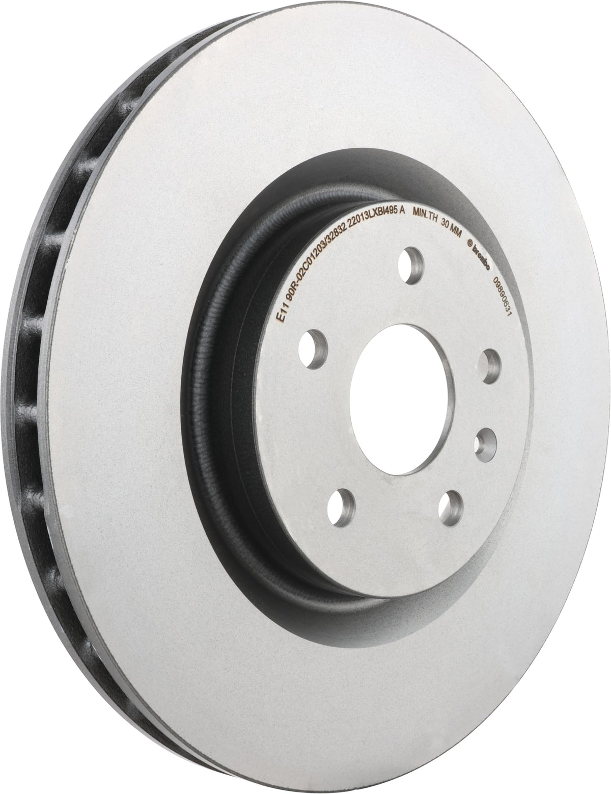 Brembo 09.8906.31 UV Coated Pillar Vented Front Brake Rotor