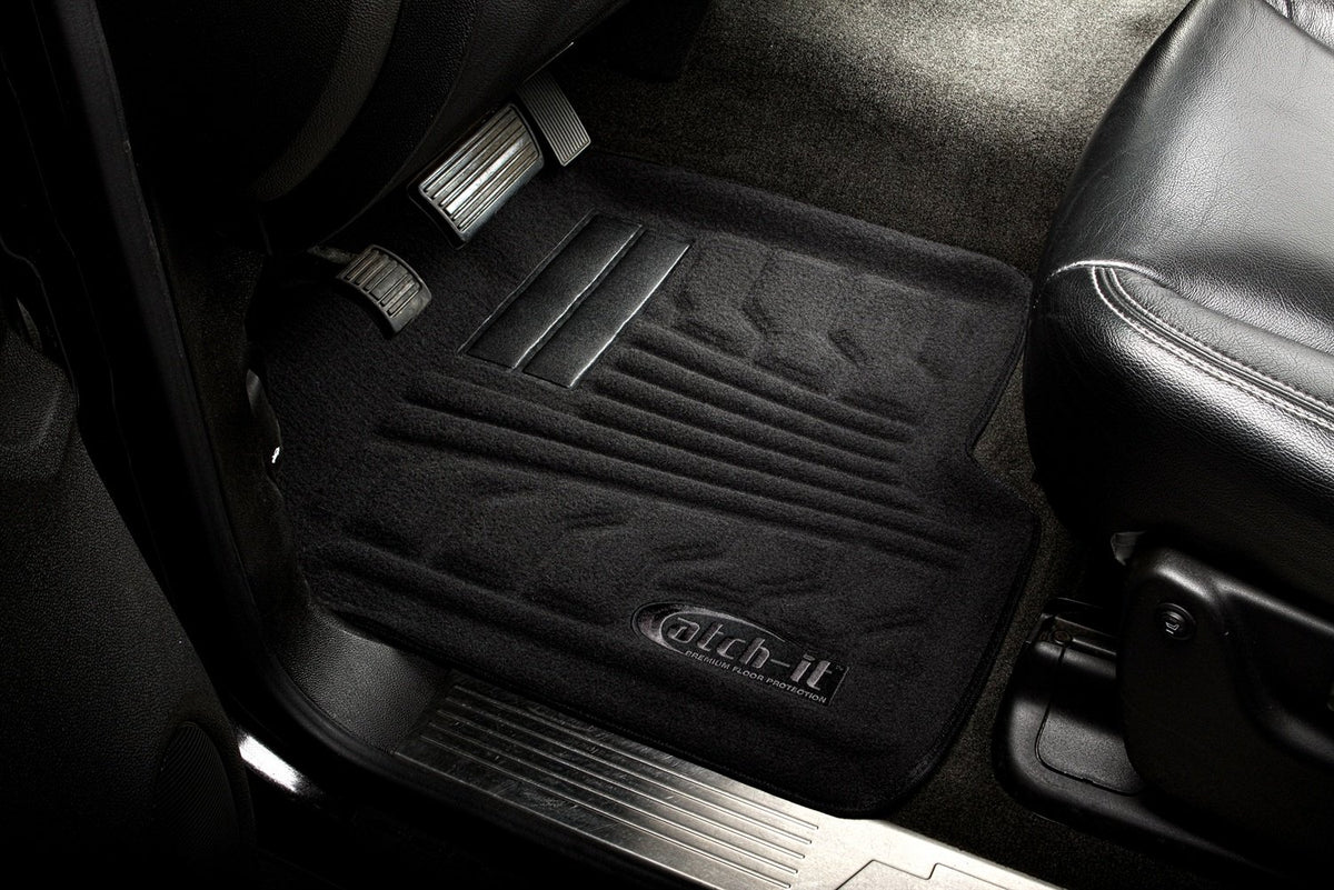 LUND 783130-B Lund 783130-B Black Rear Pair Catch-It Carpet Floor Mat