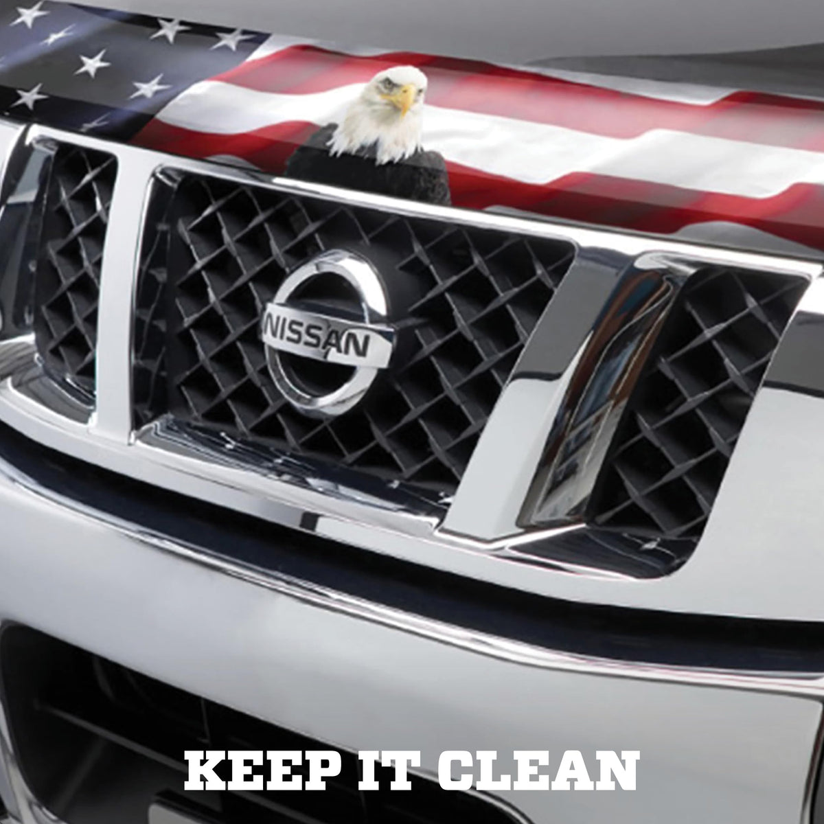 Husky Liners 2818310 Hood Protector w/American Flag