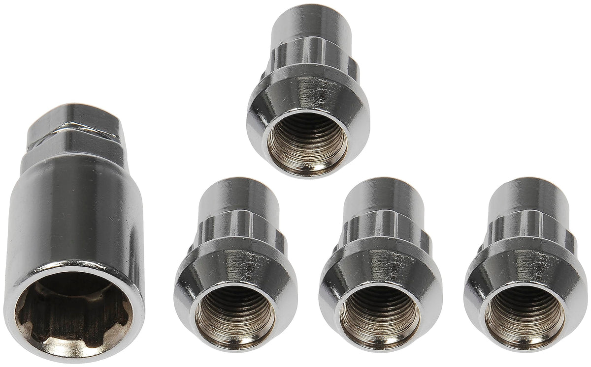 Dorman 712-228 WHEEL NUT LOCK CHROME ACORN SET 1/2-20