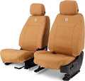 Covercraft Carhartt SeatSaver Custom Seat Covers for 2021-2026 Ford F-150 & 2022-2026 F-150 Lightning, 2023-2026 F-250/F-350/F-450/F-550-1st Row Bucket Seats, Duck Weave Brown