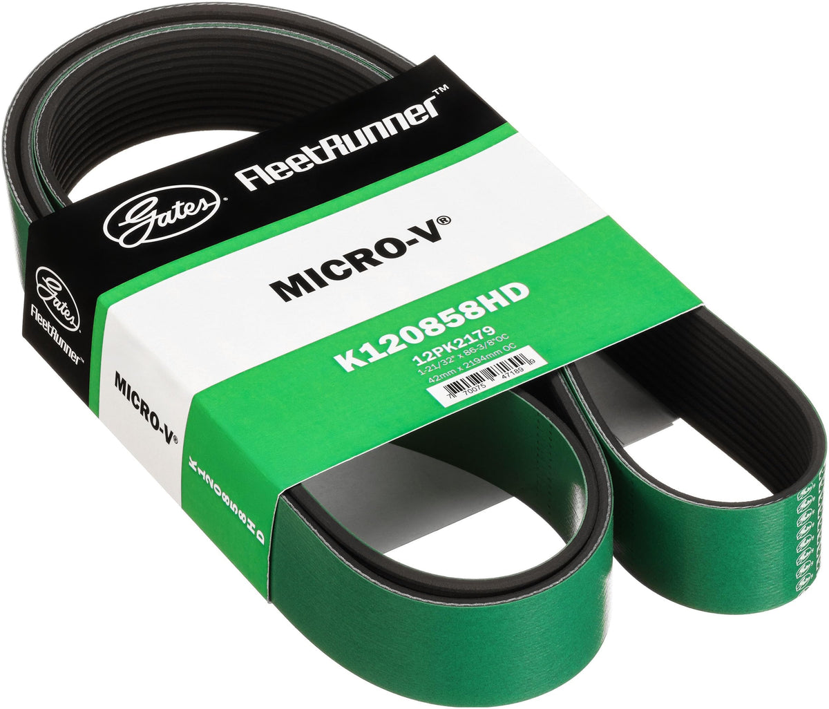Gates K120858HD V-RIBBED BELT (HEAVY DUTY