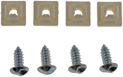 DORMAN 49258 Dorman 49258 License Plate Screw Kit, 4 Pack Universal Fit