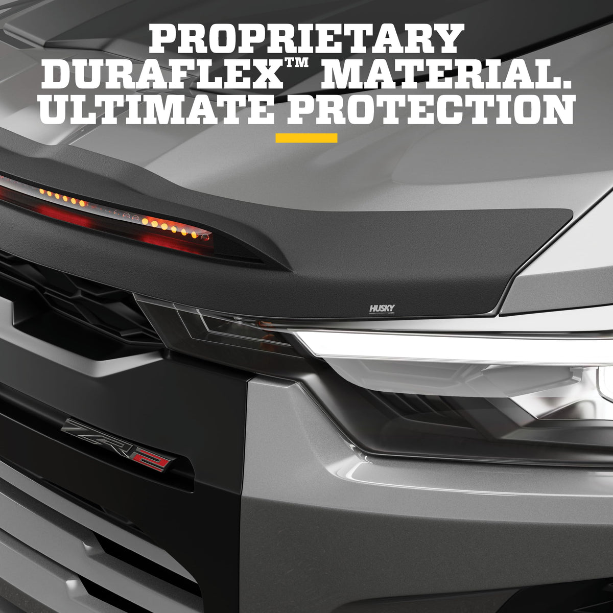 Husky Liners 2820183 Husky Liners Aeroskin Lightshield PRO Low Profile Deflector/Bug Shield – Fits 2021-2026 Ford Bronco – Hood, 1-pc Black - 2820183
