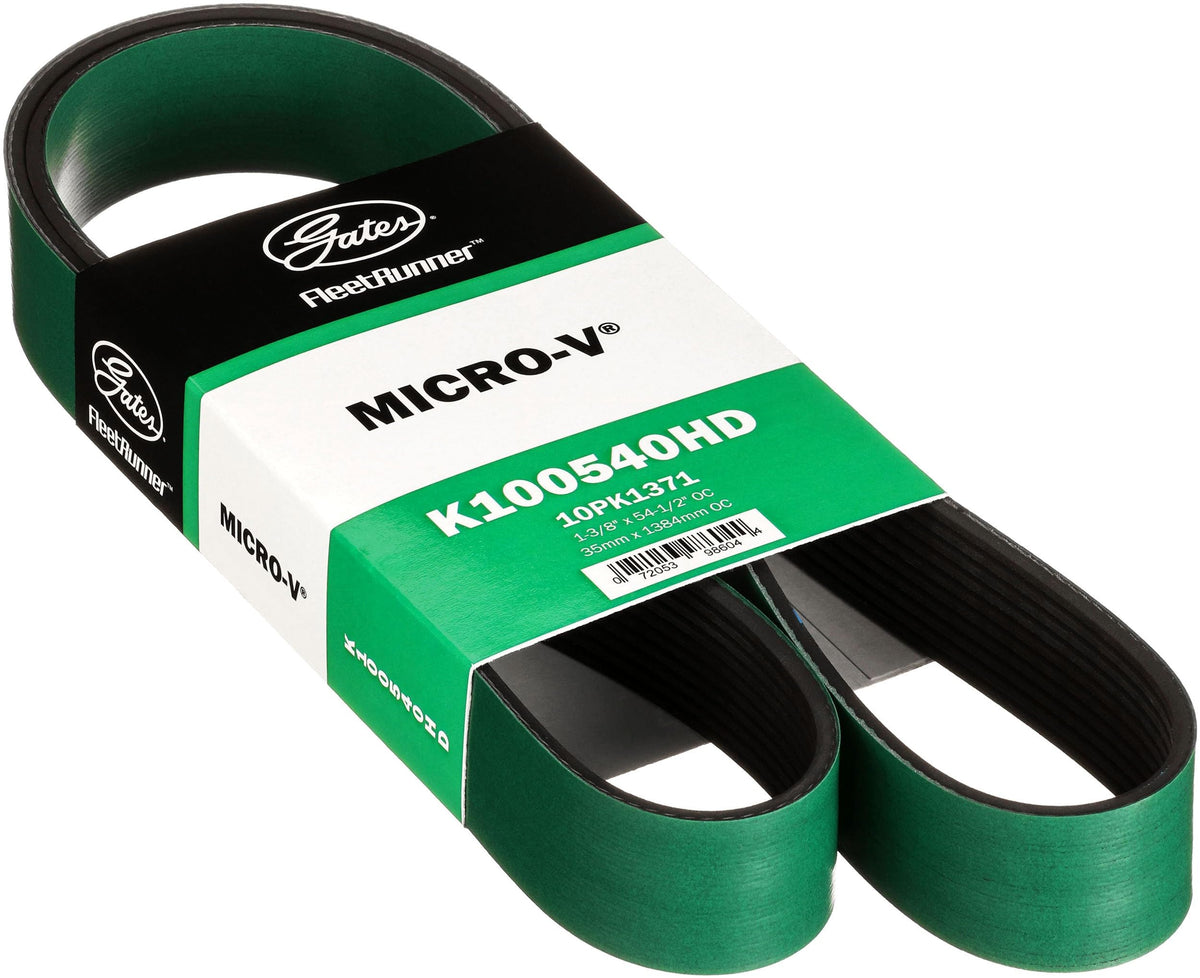 Gates K100540HD FleetRunner Micro-V Serpentine Drive Belt