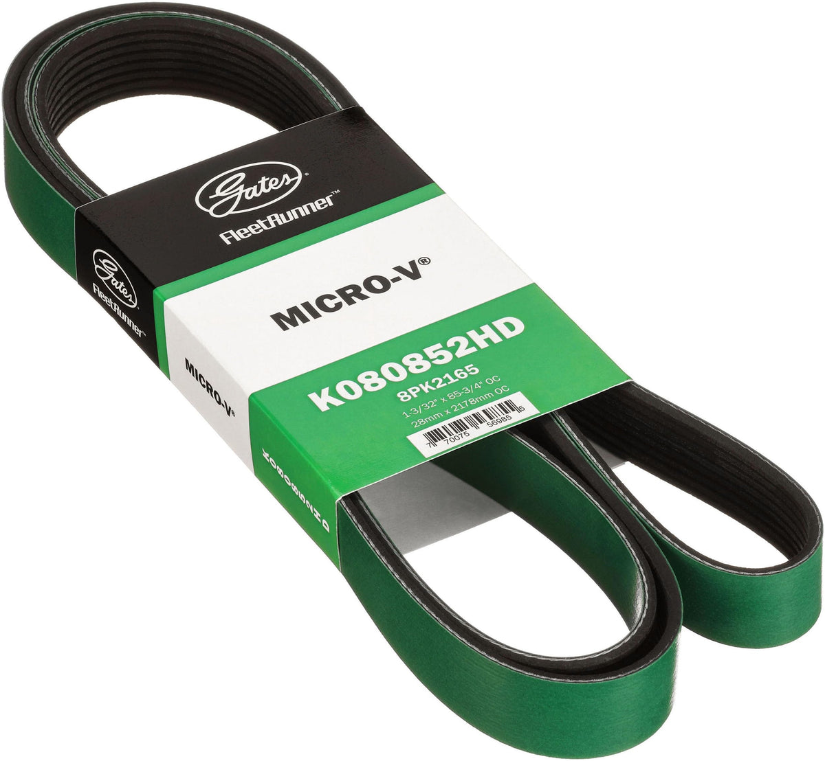 Gates K080852HD Fleet Runner Heavy Duty Micro V Serpentine