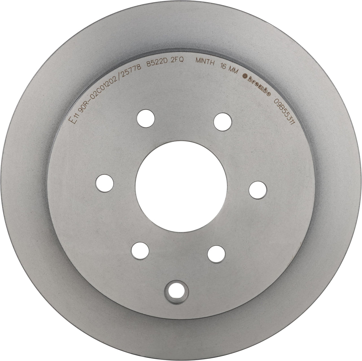 BREMBO 09B55311C02 Brembo 09.B553.11 UV Coated vented Rear Brake Rotor NISSAN OE# 43206EA010