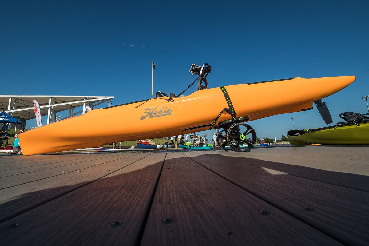 RAILBLAZA 50-0001-71 RAILBLAZA Genuine C-Tug Kayak Cart Dolly - Puncture-Free Wheels Canoe Cart Trailer with 260 lb Load Capacity - Portable & Foldable Heavy-Duty Boat Dolly & Kayak Accessories