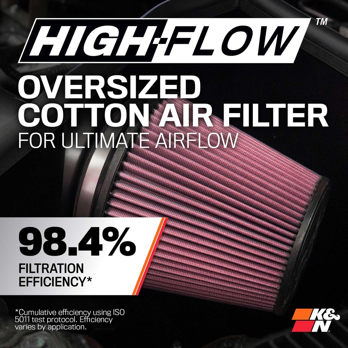 K&N FILTER 63-1563 K&N Cold Air Intake System: High-Flow Air Filter, Increase Performance & Towing: Compatible with 2011-2026 Dodge/Jeep Durango, Grand Cherokee, 63-1563