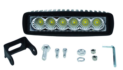 Hella 357203001 ValueFit Mini Light Bar (6 LED, Flood Beam