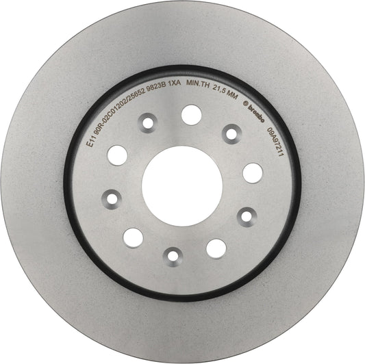 BREMBO 09A97211C02 Brembo 09.A972.11 UV Coated vented Rear Brake Rotor BUICK (SGM)/CADILLAC (SGM)/CHEVROLET/OPEL/ROEWE (SAIC)/SAAB/VAUXHALL OE# 569128