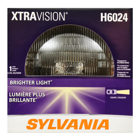 SYLVANIA H6024.BX SYLVANIA - H6024 XtraVision (7 inch Round) Sealed Beam Headlight - Halogen Headlight Replacement PAR56 - Delivers More Down Road Visibility (Contains