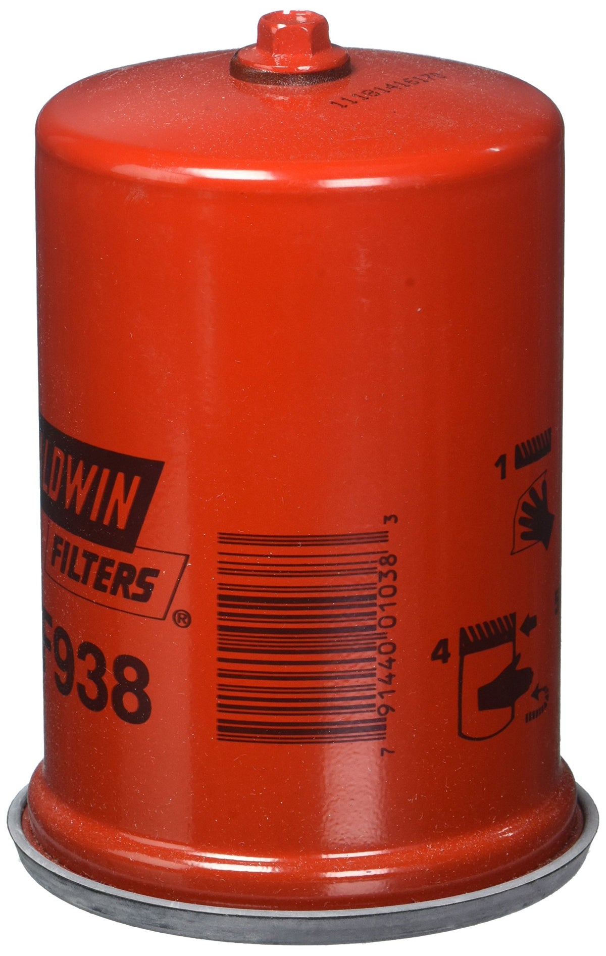 BALDWIN FILTERS BF938 Baldwin Filters BF938 Heavy Duty Fuel Filter (4-13/16 x 3-7/16 x 4-13/16In)